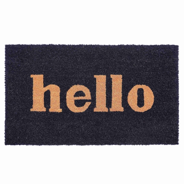 Calloway Mills Entrance Mat, Coir, Black, Natural 100212436BNB - main